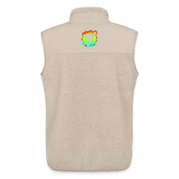 Handballer Hai lustig Kinder Geschenk Grafik - Unisex Sherpaweste von Stanley/Stella - Beige - Hinten - AI Model Male 178 light (178cm)