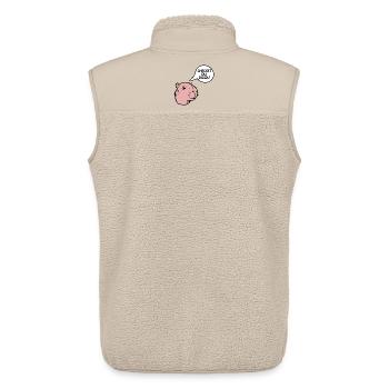 Jugendsprache Checkst Du Digga - Unisex Sherpaweste von Stanley/Stella - Beige - Hinten - AI Model Male 178 light (178cm)