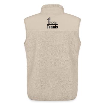 Kaffee Padel - Unisex Sherpaweste von Stanley/Stella - Beige - Hinten - AI Model Male 178 light (178cm)