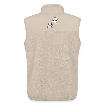 Capybara, danke - Unisex Sherpaweste von Stanley/Stella - Beige - Hinten - AI Model Male 178 light (178cm)