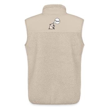 Danke, Capybara. - Unisex Sherpaweste von Stanley/Stella - Beige - Hinten - AI Model Male 178 light (178cm)
