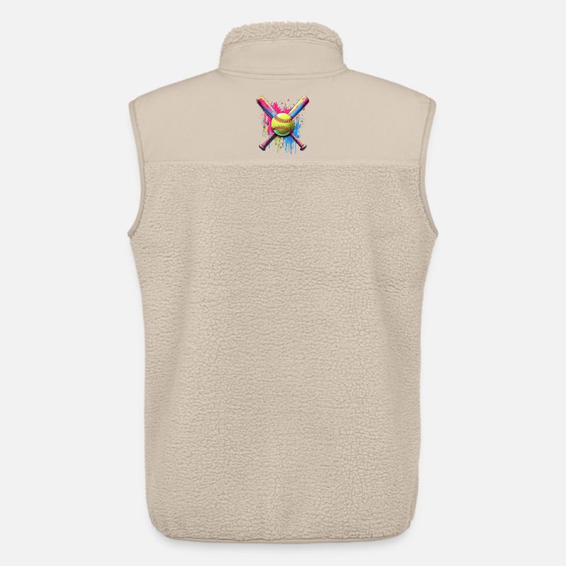 Softball - Unisex Sherpaweste von Stanley/Stella - Beige