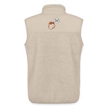 Alles gut - Unisex Sherpaweste von Stanley/Stella - Beige - Hinten - AI Model Male 178 light (178cm)