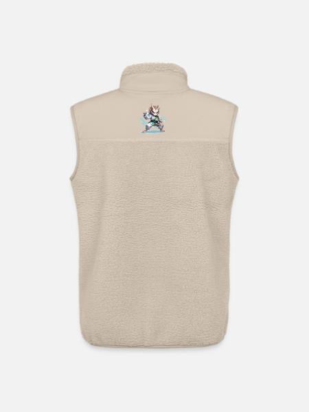 Kampfhamster im Gi - Unisex Sherpaweste von Stanley/Stella - Beige