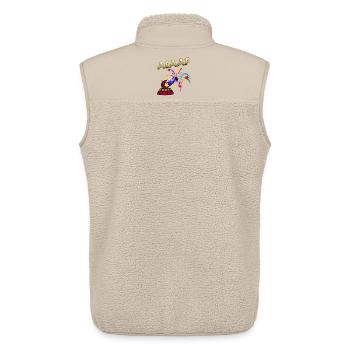 Alaaf Karneval Feuerwerk Fasching - Unisex Sherpaweste von Stanley/Stella - Beige - Hinten - AI Model Male 178 light (178cm)