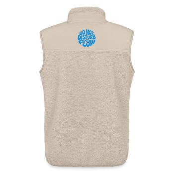 Störe meinen Fluss nicht - Unisex Sherpaweste von Stanley/Stella - Beige - Hinten - AI Model Male 178 light (178cm)