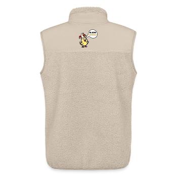 Küken Kostüm - Ei Karneval - Unisex Sherpaweste von Stanley/Stella - Beige - Hinten - AI Model Male 178 light (178cm)