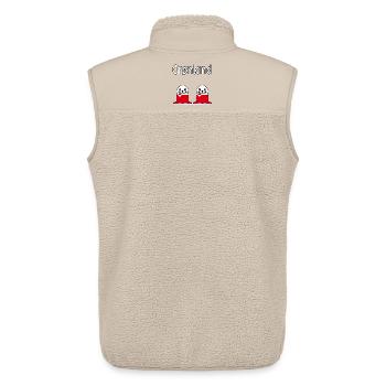 Greenland seal marine mammal - Unisex Sherpa Gilet by Stanley/Stella - beige - Back - AI Model Male 178 light (178cm)