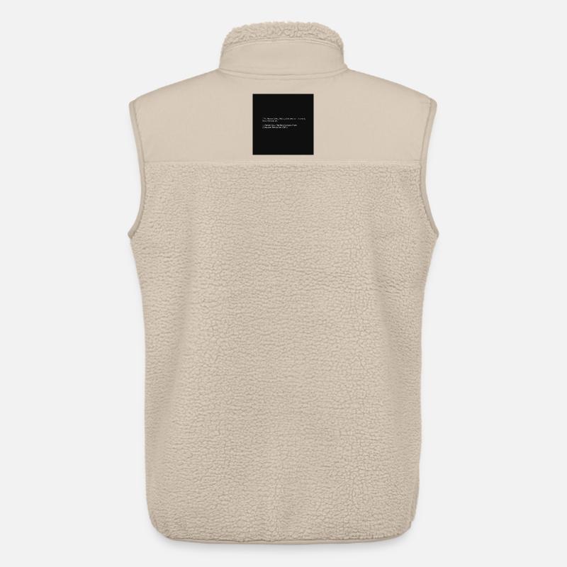 Hacker-Ethik-Zitat über Black - Unisex Sherpaweste von Stanley/Stella - Beige