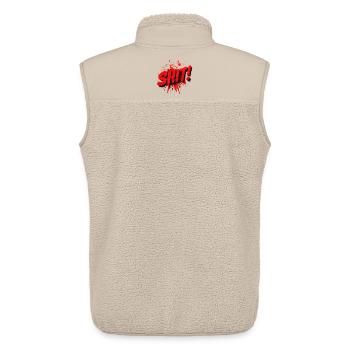 Shit Graffiti Splash - Unisex Sherpaweste von Stanley/Stella - Beige - Hinten - AI Model Male 178 light (178cm)