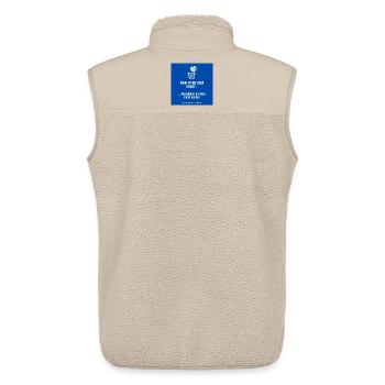 Lesen oder Verteidigen Spruch Hoopsrausch - Unisex Sherpaweste von Stanley/Stella - Beige - Hinten - AI Model Male 178 light (178cm)