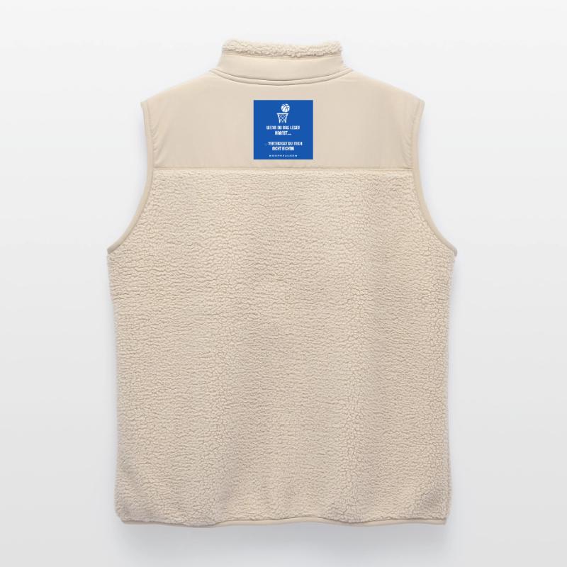 Lesen oder Verteidigen Spruch Hoopsrausch Unisex Sherpaweste von Stanley/Stella