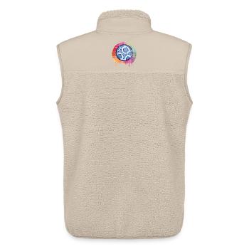 Handball Aquarell - Unisex Sherpaweste von Stanley/Stella - Beige - Hinten - AI Model Male 178 light (178cm)