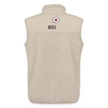 Valentinstag Beziehung Meiner - Unisex Sherpaweste von Stanley/Stella - Beige - Hinten - AI Model Male 178 light (178cm)