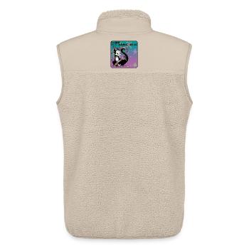 Attention: Freelance Running Artist - Unisex Sherpa Gilet by Stanley/Stella - beige - Back - AI Model Male 178 light (178cm)