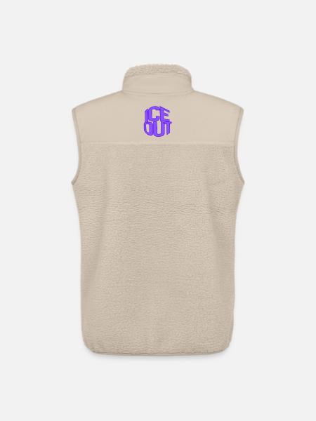 I C E Out Neon Block - Unisex Sherpa Gilet by Stanley/Stella - beige