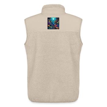 Coral Reef Underwater World - Unisex Sherpa Gilet by Stanley/Stella - beige - Back - AI Model Male 178 light (178cm)