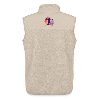 Handball Spielerin - Unisex Sherpaweste von Stanley/Stella - Beige - Hinten - AI Model Male 178 light (178cm)