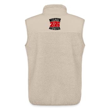 Meister und Aufsteiger 2026 - Unisex Sherpaweste von Stanley/Stella - Beige - Hinten - AI Model Male 178 light (178cm)
