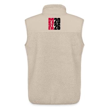 Meister 2026 Meisterschaft - Unisex Sherpaweste von Stanley/Stella - Beige - Hinten - AI Model Male 178 light (178cm)