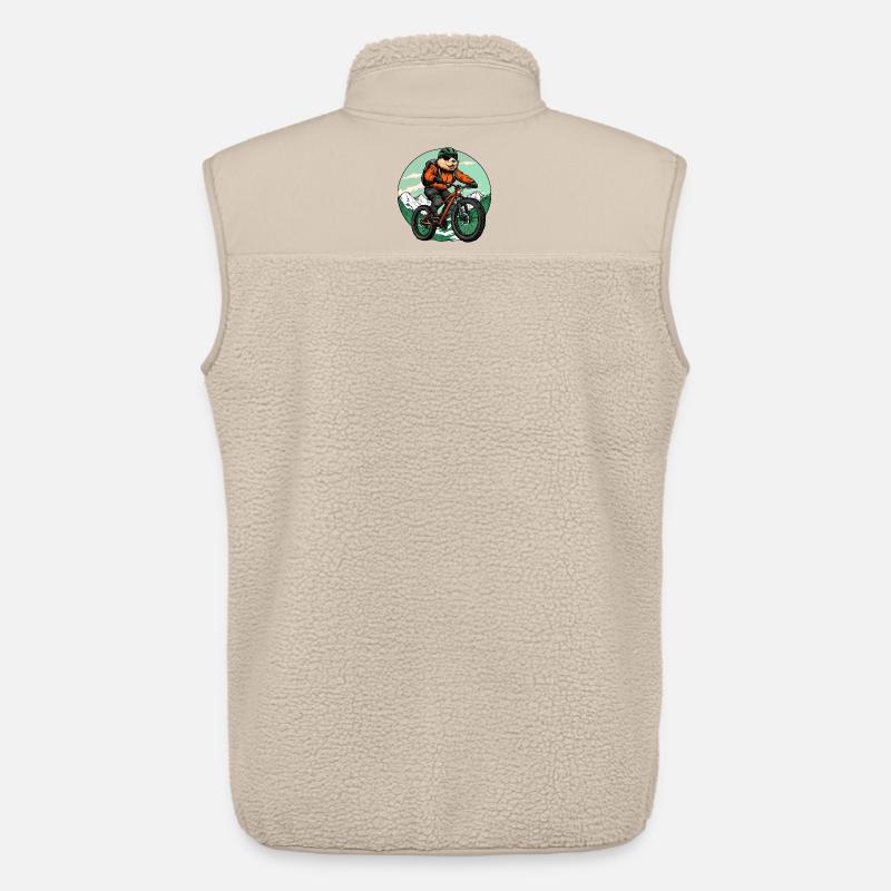 Biker Biber - Unisex Sherpaweste von Stanley/Stella - Beige