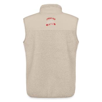 I Can't Jiu Jitsu T-Shirt - Unisex Sherpa Gilet by Stanley/Stella - beige - Back - AI Model Male 178 light (178cm)