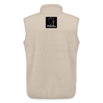 Bear Fat Deep Black - Veste sans manches sherpa unisexe Stanley/Stella - beige - Dos - AI Model Male 178 light (178cm)