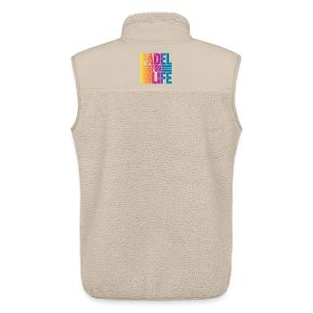 Padel for life - Unisex Sherpa Gilet by Stanley/Stella - beige - Back - AI Model Male 178 light (178cm)