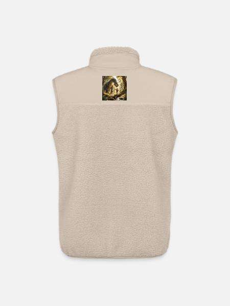 Drachenfreund Begegnung im Wald - Unisex Sherpaweste von Stanley/Stella - Beige