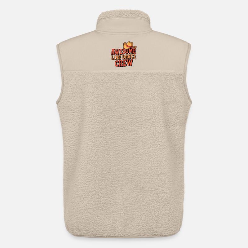 Awesome Line Dance Crew - Unisex Sherpaweste von Stanley/Stella - Beige