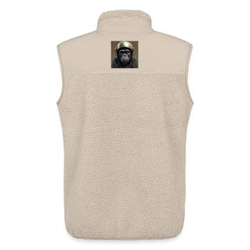 gorilla - Unisex Sherpa Gilet by Stanley/Stella - beige - Back - AI Model Male 178 light (178cm)