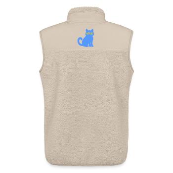 Katzenliebende Braut 2026 - Unisex Sherpaweste von Stanley/Stella - Beige - Hinten - AI Model Male 178 light (178cm)