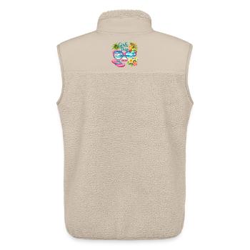 Girls Trip 2026 Cruise Vacation - Unisex Sherpa Gilet by Stanley/Stella - beige - Back - AI Model Male 178 light (178cm)