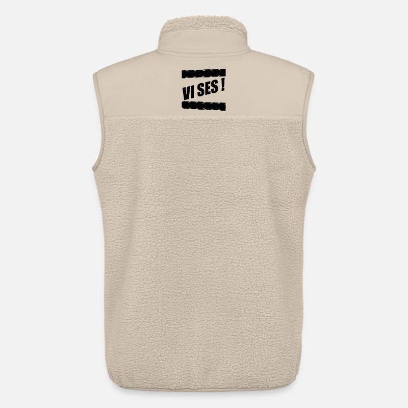 Bis zum Abschied - Unisex Sherpaweste von Stanley/Stella - Beige