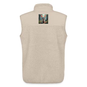 Easter - Unisex Sherpa Gilet by Stanley/Stella - beige - Back - AI Model Male 178 light (178cm)