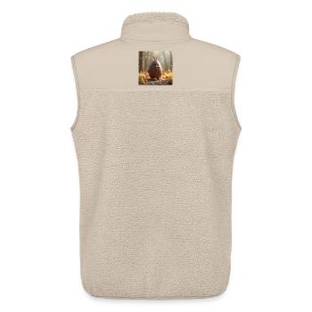 Ein Osterhase - Unisex Sherpaweste von Stanley/Stella - Beige - Hinten - AI Model Male 178 light (178cm)