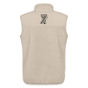 La légende du mythe de l’homme - Meilleur cadeau pour la fête des pères - Veste sans manches sherpa unisexe Stanley/Stella - beige - Dos - AI Model Male 178 light (178cm)