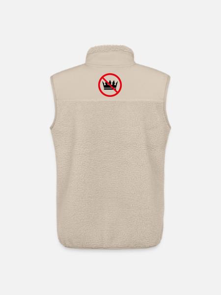 No Kings! (Protest Sign / POS 2C) - Unisex Sherpa Gilet by Stanley/Stella - beige