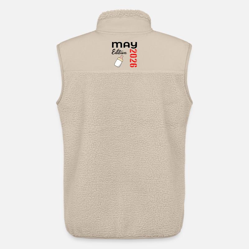 Geburt des Babys Mai 2026 - Unisex Sherpaweste von Stanley/Stella - Beige
