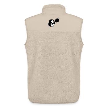Hobby Horsing Kids Penguin - Unisex Sherpa Gilet by Stanley/Stella - beige - Back - AI Model Male 178 light (178cm)