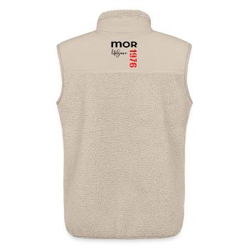 Mother Ausgabe 1976 - Unisex Sherpaweste von Stanley/Stella - Beige - Hinten - AI Model Male 178 light (178cm)