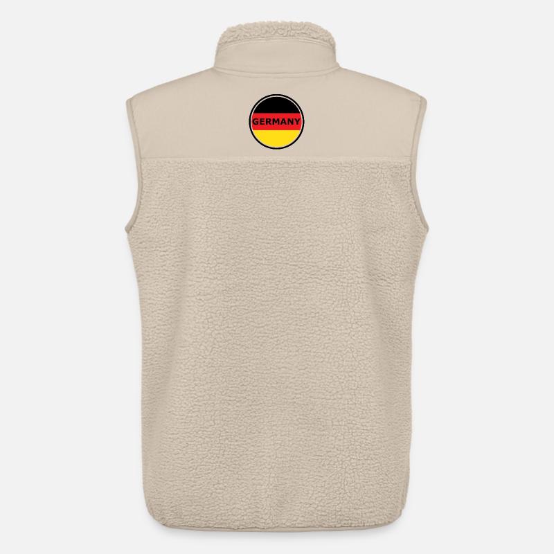 Germany Flag Halbkreis Grafik - Unisex Sherpaweste von Stanley/Stella - Beige
