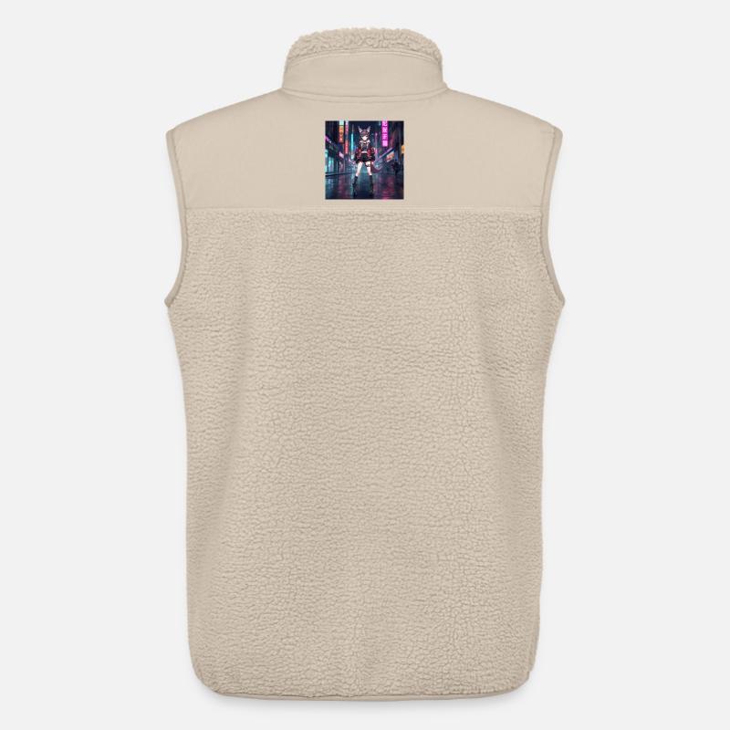 Nachtfuchs im Neonviertel - Unisex Sherpaweste von Stanley/Stella - Beige