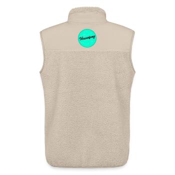 Fresh start - Unisex Sherpa Gilet by Stanley/Stella - beige - Back - AI Model Male 178 light (178cm)