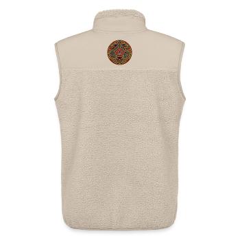 Fussball Mola - Unisex Sherpaweste von Stanley/Stella - Beige - Hinten - AI Model Male 178 light (178cm)