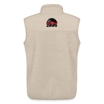 Vintage 1996 30th Birthday - Unisex Sherpa Gilet by Stanley/Stella - beige - Back - AI Model Male 178 light (178cm)