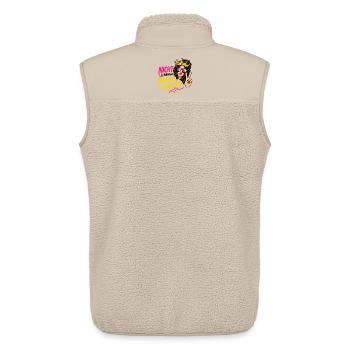 Nicht schlimm, Mama wäscht  - OCR Edition  - Unisex Sherpaweste von Stanley/Stella - Beige - Hinten - AI Model Male 178 light (178cm)