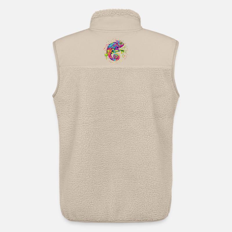 Chamäleon-Aquarellfantasie - Unisex Sherpaweste von Stanley/Stella - Beige