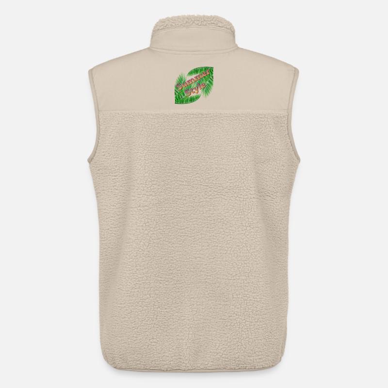Summer Style mit Palmen - Unisex Sherpaweste von Stanley/Stella - Beige