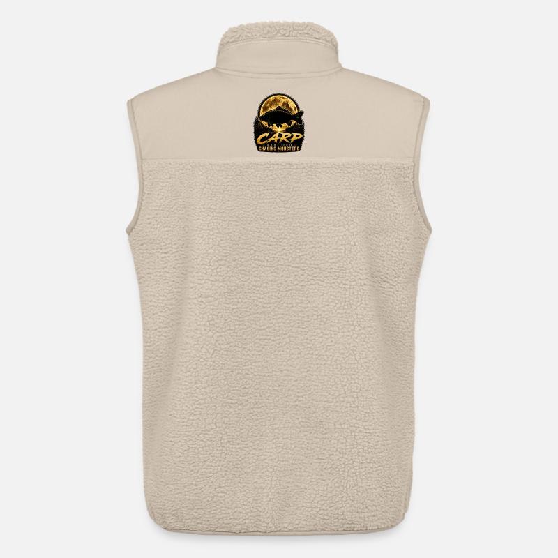 Mitternachtskarpfen-süchtiges Monsterfischen-Design - Unisex Sherpaweste von Stanley/Stella - Beige